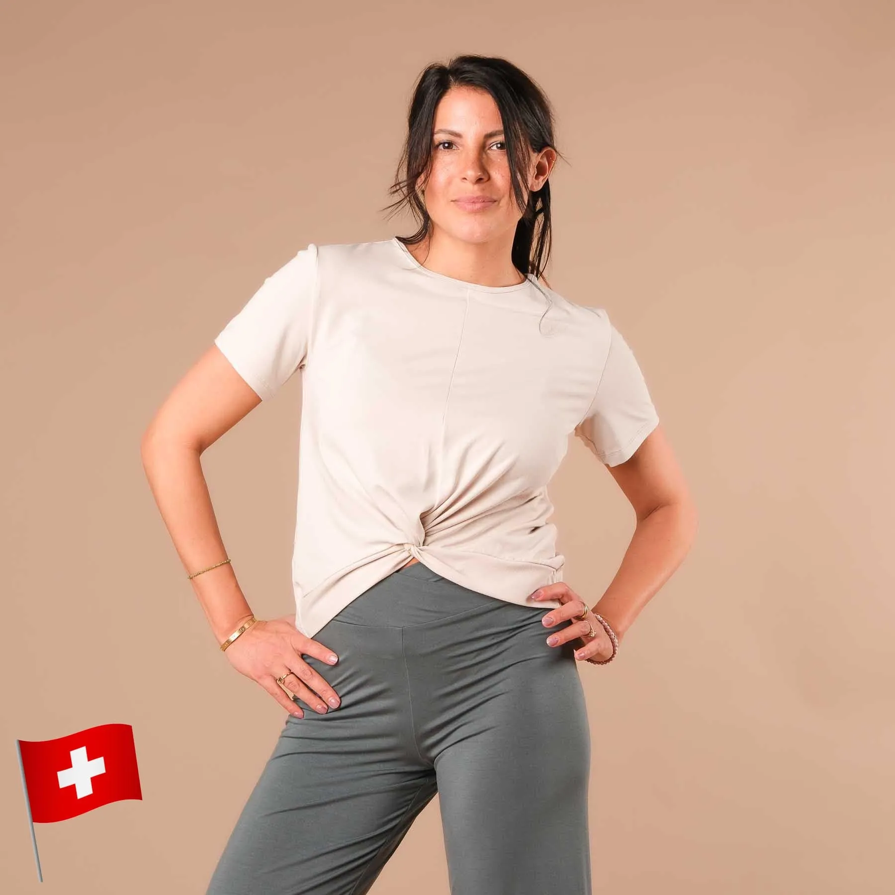 Yoga Schlingtop Classy kurzarm
