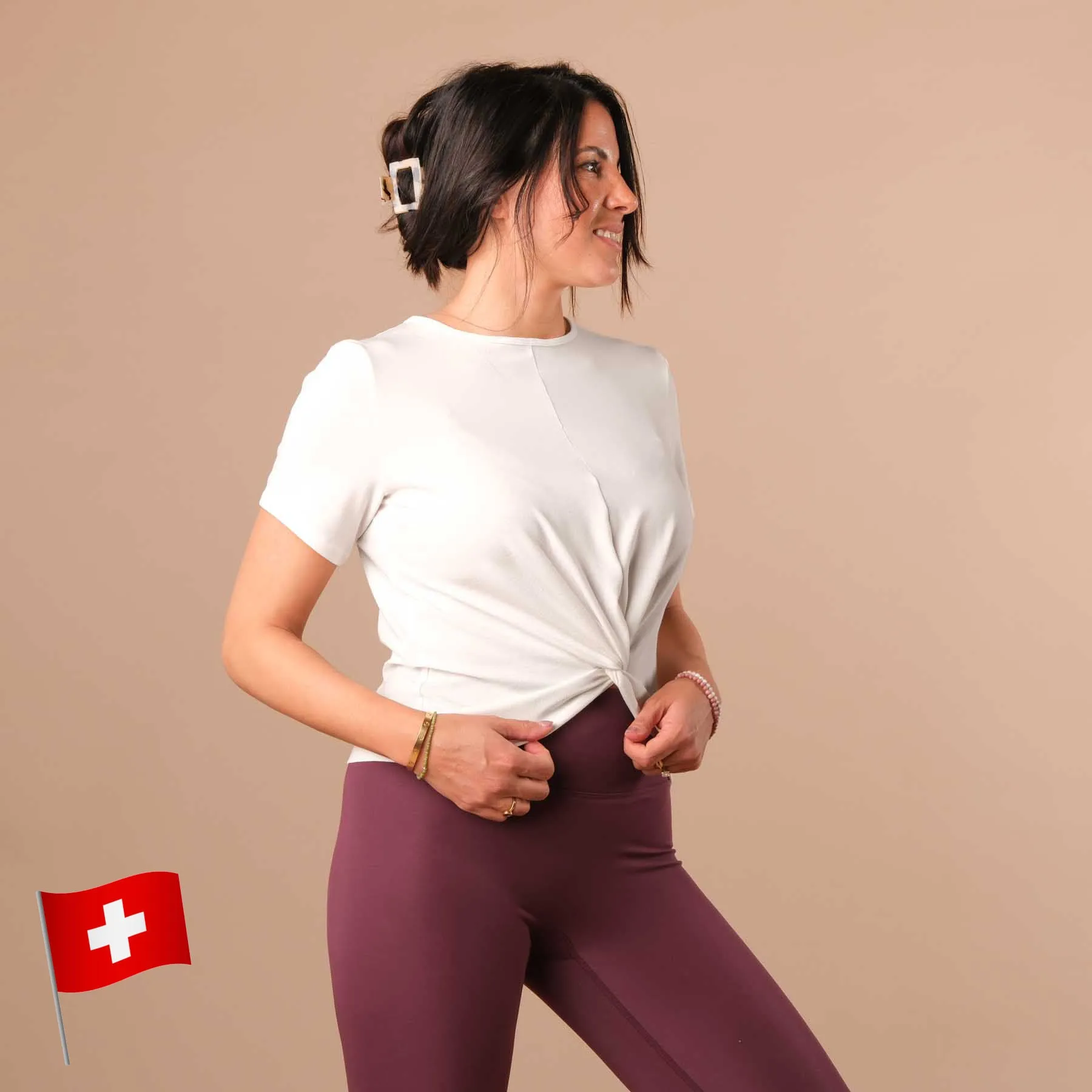 Yoga Schlingtop Classy kurzarm