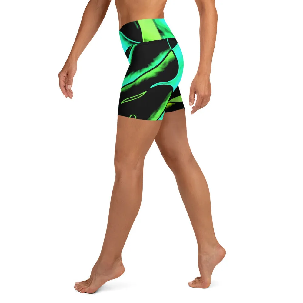Yoga Shorts Colorful Lime