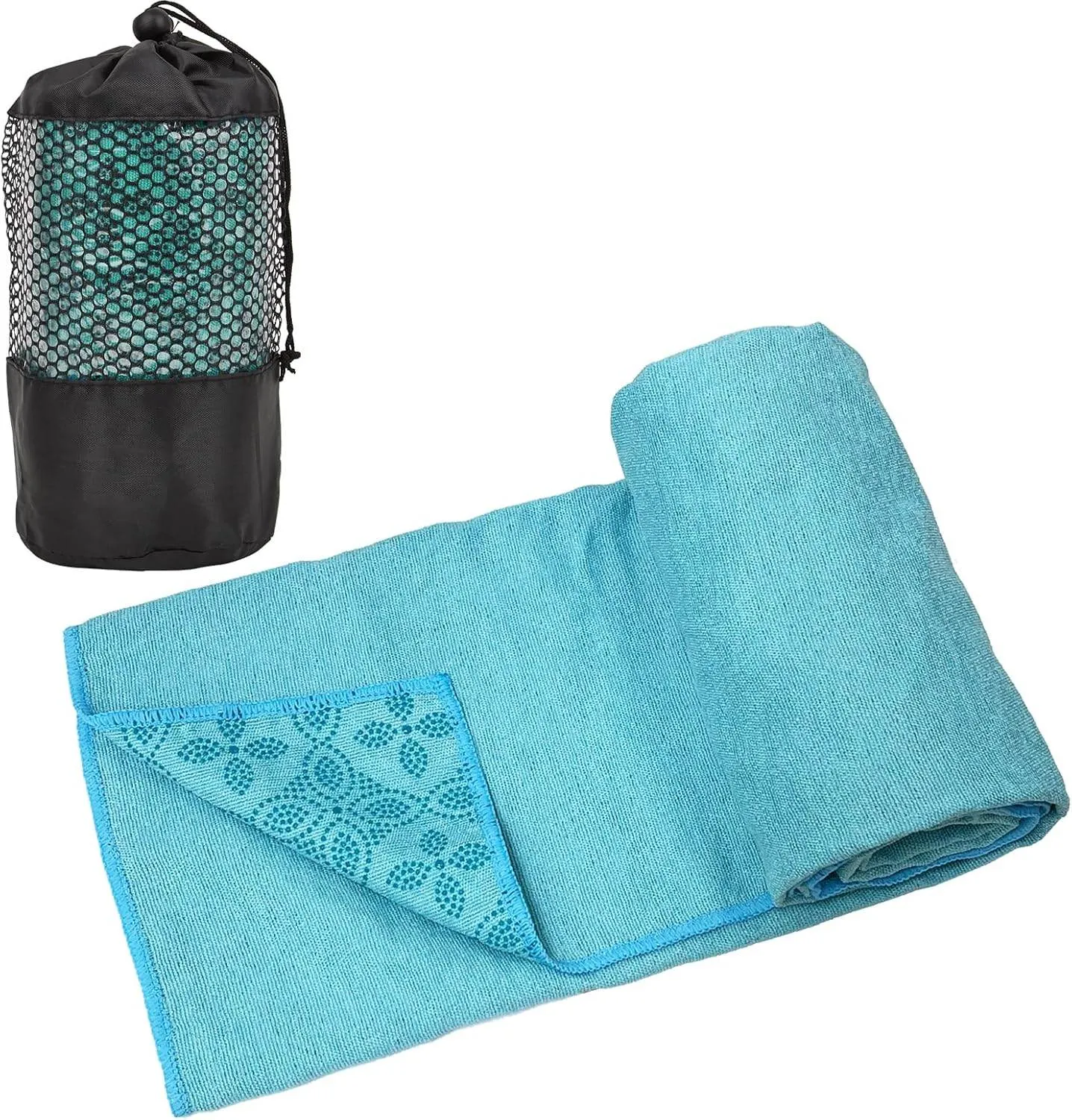 Yoga Towels, Non Slip Hot Yoga Mat Towel with Grip Dots,Super-Absorbent Soft Microfiber Yoga Blanket for Pilates, Fitness and Workout 72inch x 24inch