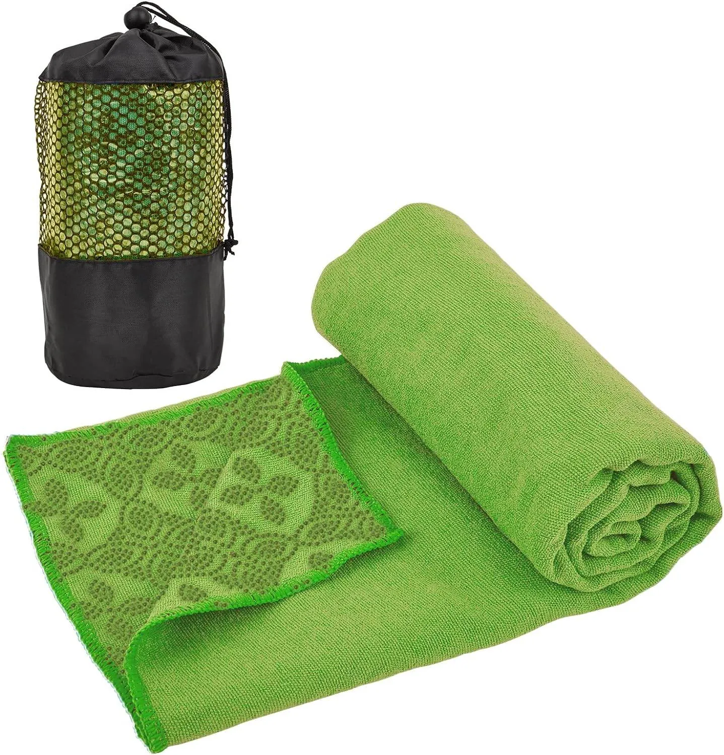 Yoga Towels, Non Slip Hot Yoga Mat Towel with Grip Dots,Super-Absorbent Soft Microfiber Yoga Blanket for Pilates, Fitness and Workout 72inch x 24inch