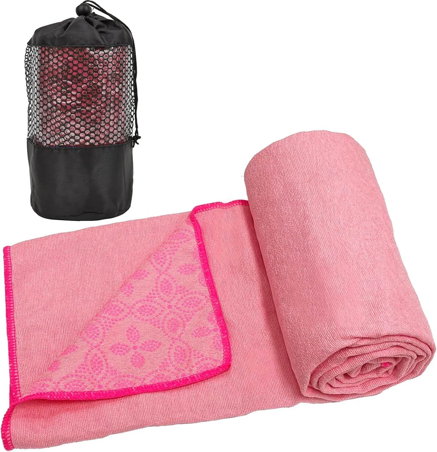 Yoga Towels, Non Slip Hot Yoga Mat Towel with Grip Dots,Super-Absorbent Soft Microfiber Yoga Blanket for Pilates, Fitness and Workout 72inch x 24inch