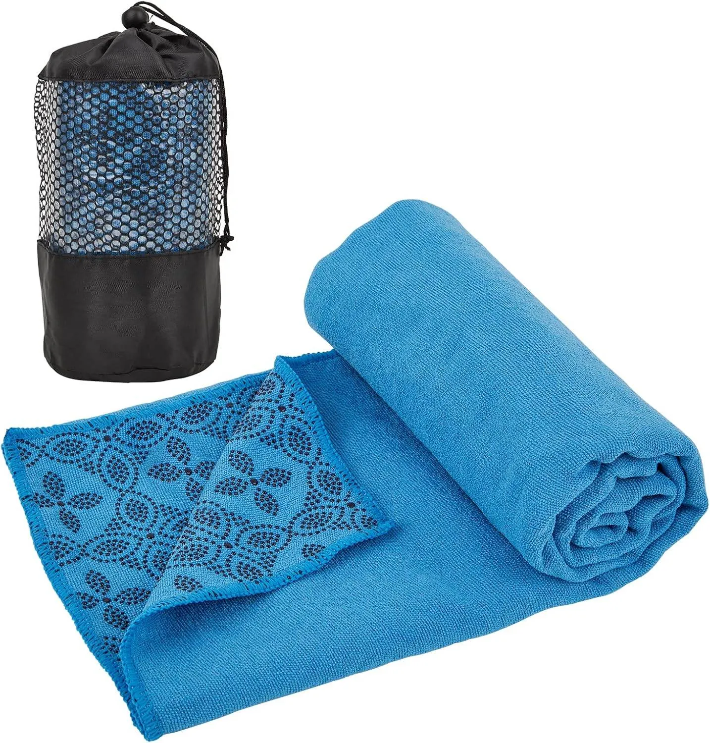 Yoga Towels, Non Slip Hot Yoga Mat Towel with Grip Dots,Super-Absorbent Soft Microfiber Yoga Blanket for Pilates, Fitness and Workout 72inch x 24inch