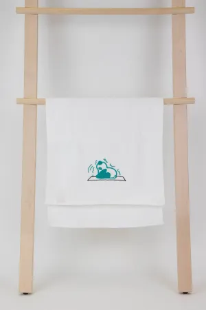 YogaAum AumTowel-(Panda) Paschimottanasana - Tropical Green