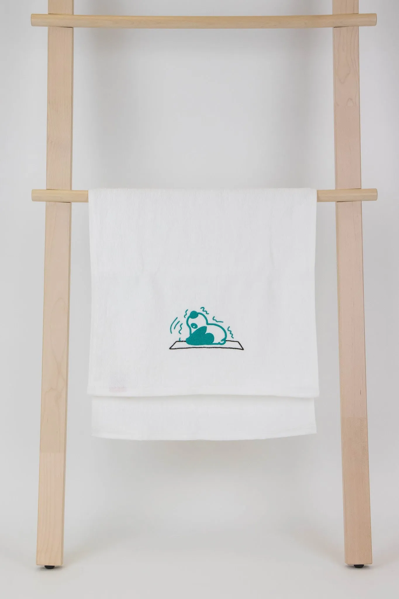 YogaAum AumTowel-(Panda) Paschimottanasana - Tropical Green